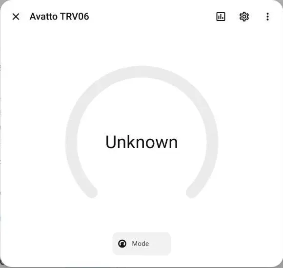 Climate entity dialog showing Unknown right after pairing
