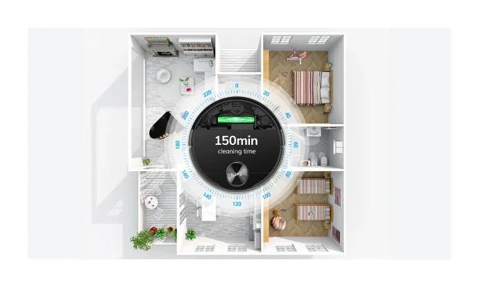 ILIFE A11 cleaning hardwood floors