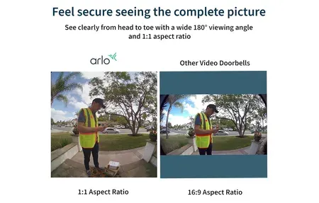 Arlo Essential Wired Video Doorbell - Home Security