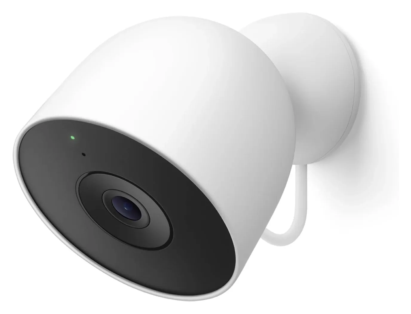 Google Nest Cam Outdoor featured product view showing sleek white design