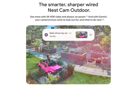 Google Nest Cam Outdoor (wired, 2nd gen) - Smart Camera