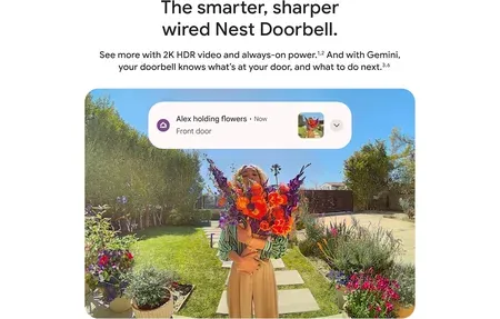 Google Nest Doorbell Wired, 3rd Gen - Full HD Camera
