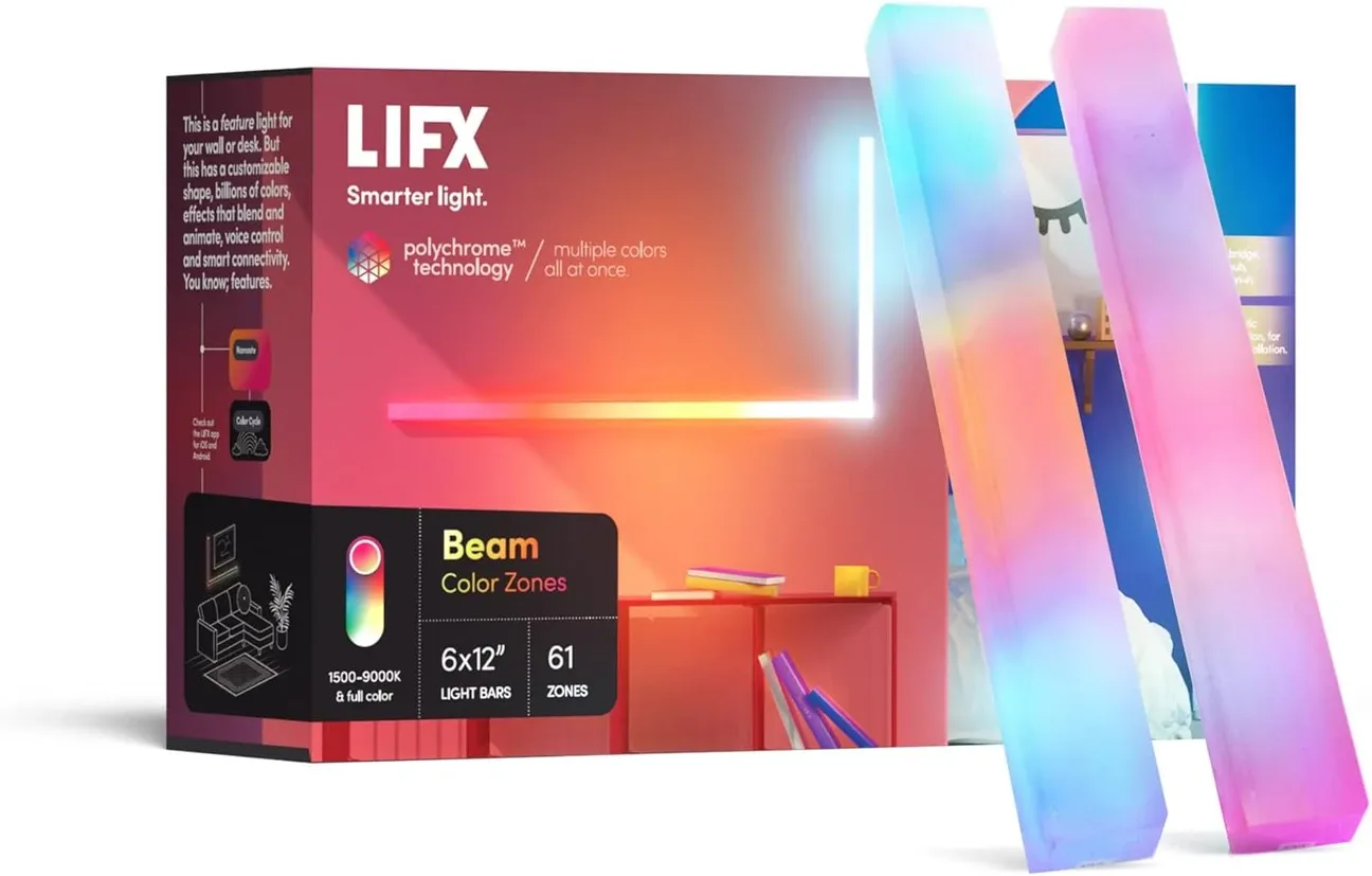 LIFX Beam Kit Wi-Fi Smart LED Light - Customizable Colors
