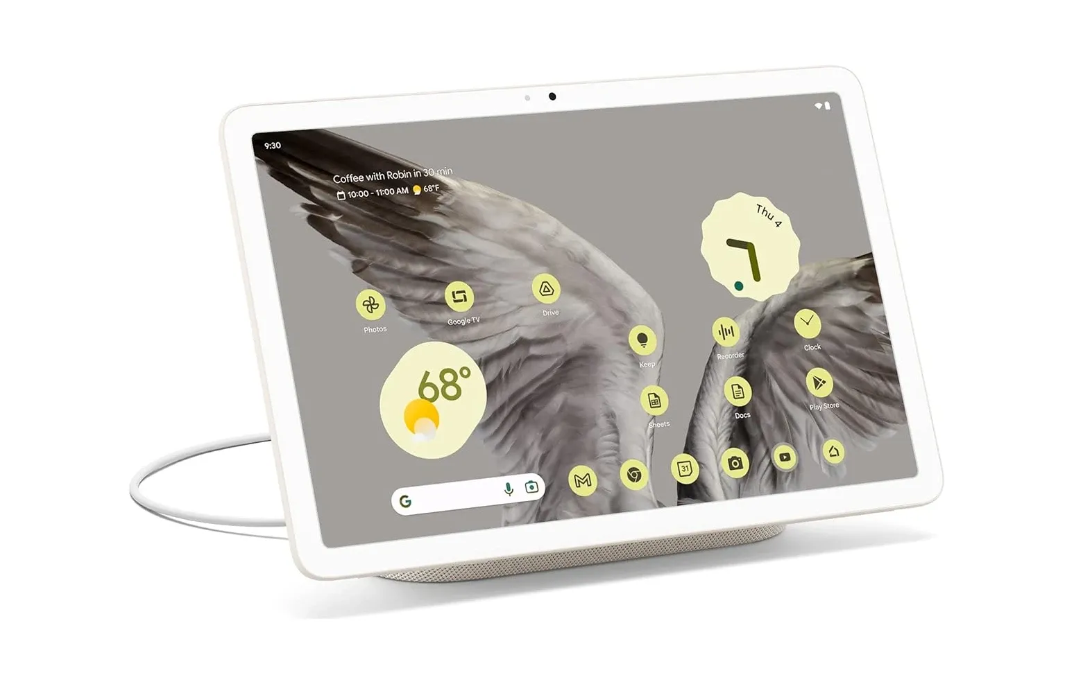 Google Pixel with Smart Speaker Dock for Home Integration