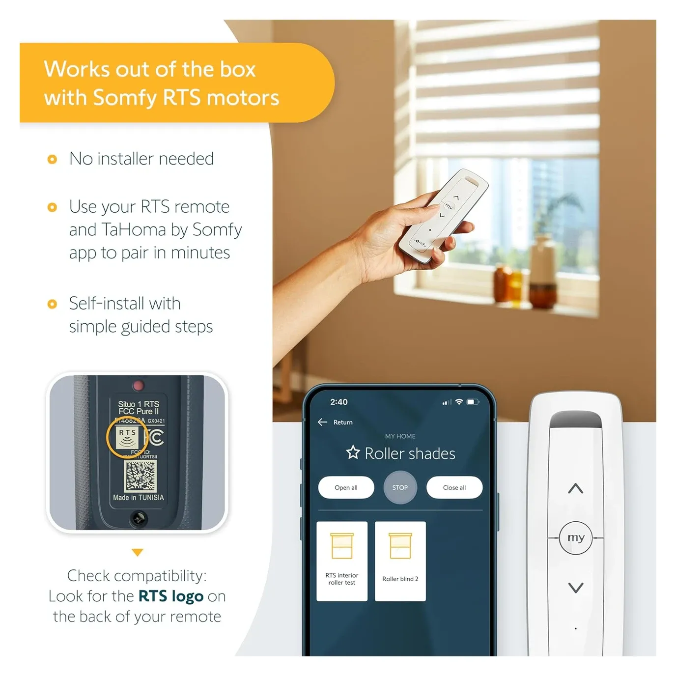 Somfy TaHoma RTS motor setup guide
