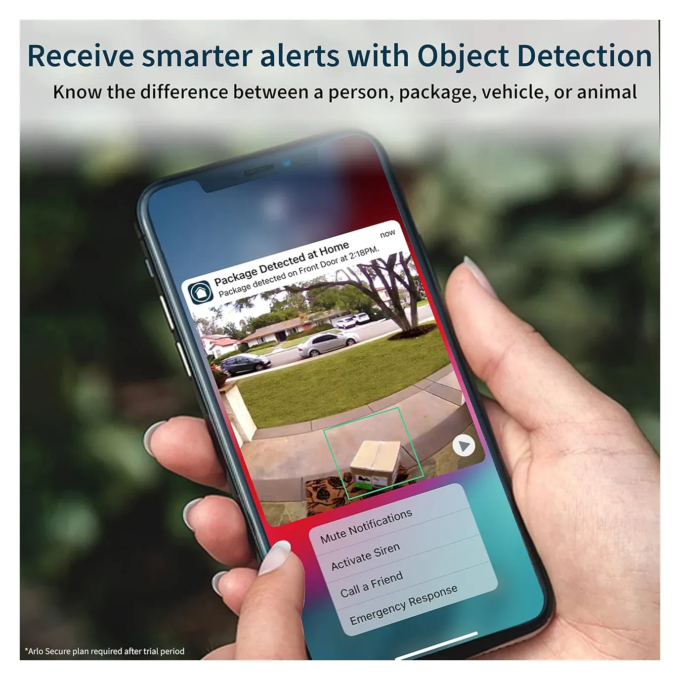 Smart notifications with object detection