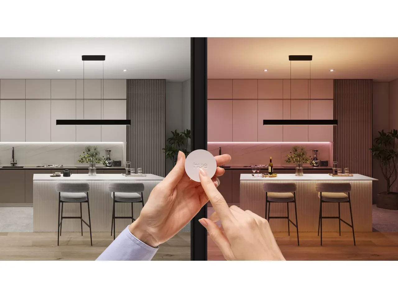 Philips Hue Smart Button Kitchen Colors