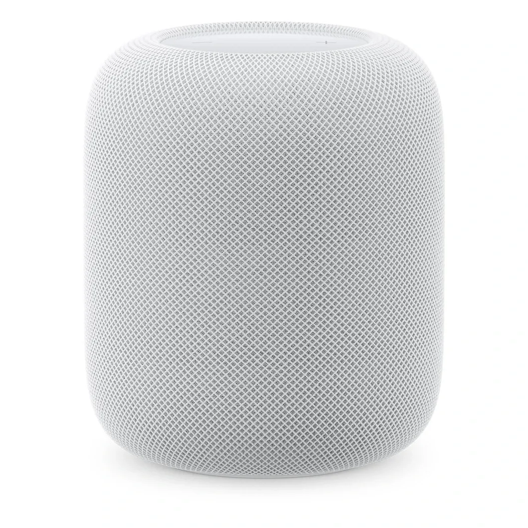 Apple HomePod mini 2 in white finish showing compact design