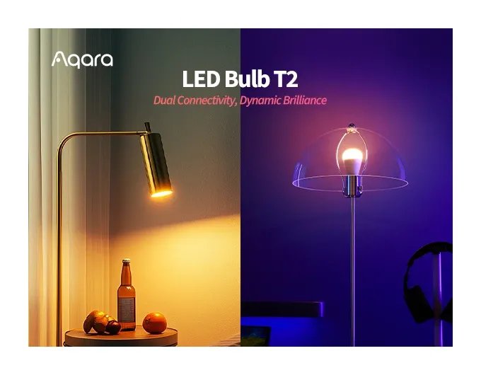 Aqara Home app interface showing dimming curves and transition settings