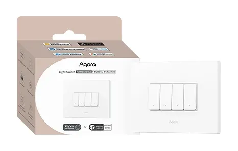 Aqara Light Switch H2 Horizontal with Matter and Zigbee