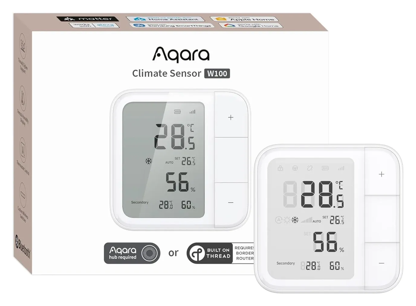 Aqara P100 product detail showing high-quality construction and sensor components