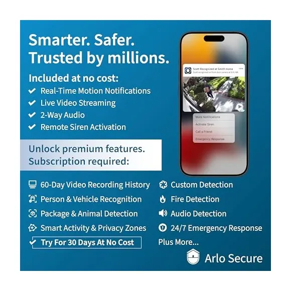 Arlo doorbell package detection with AI-powered alerts