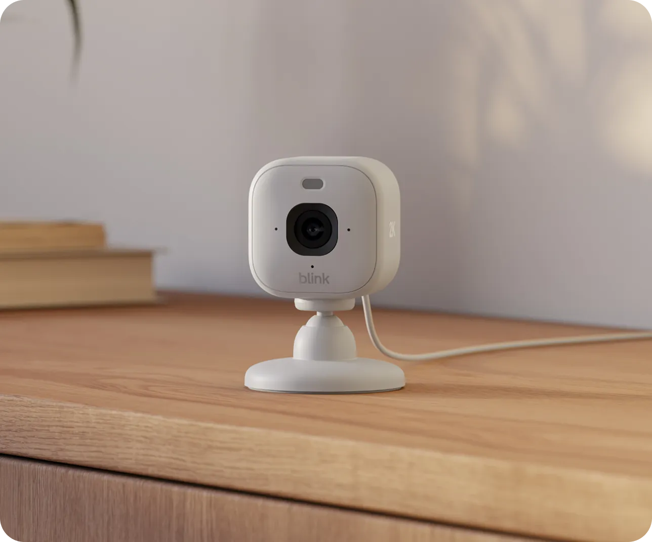 Blink Mini 2 placed in living room setting