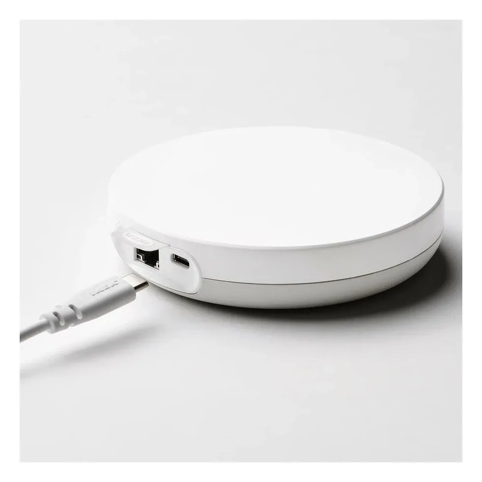 DIRIGERA hub rear ports - Ethernet and USB‑C