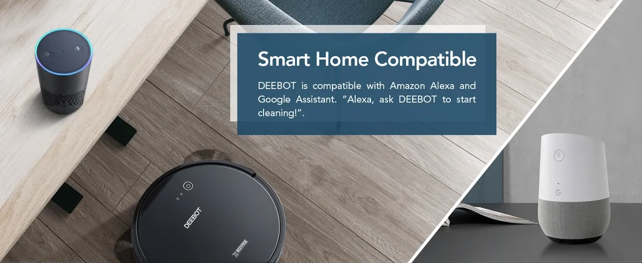 Ecovacs Deebot 601 showing smart home app integration and Wi-Fi connectivity