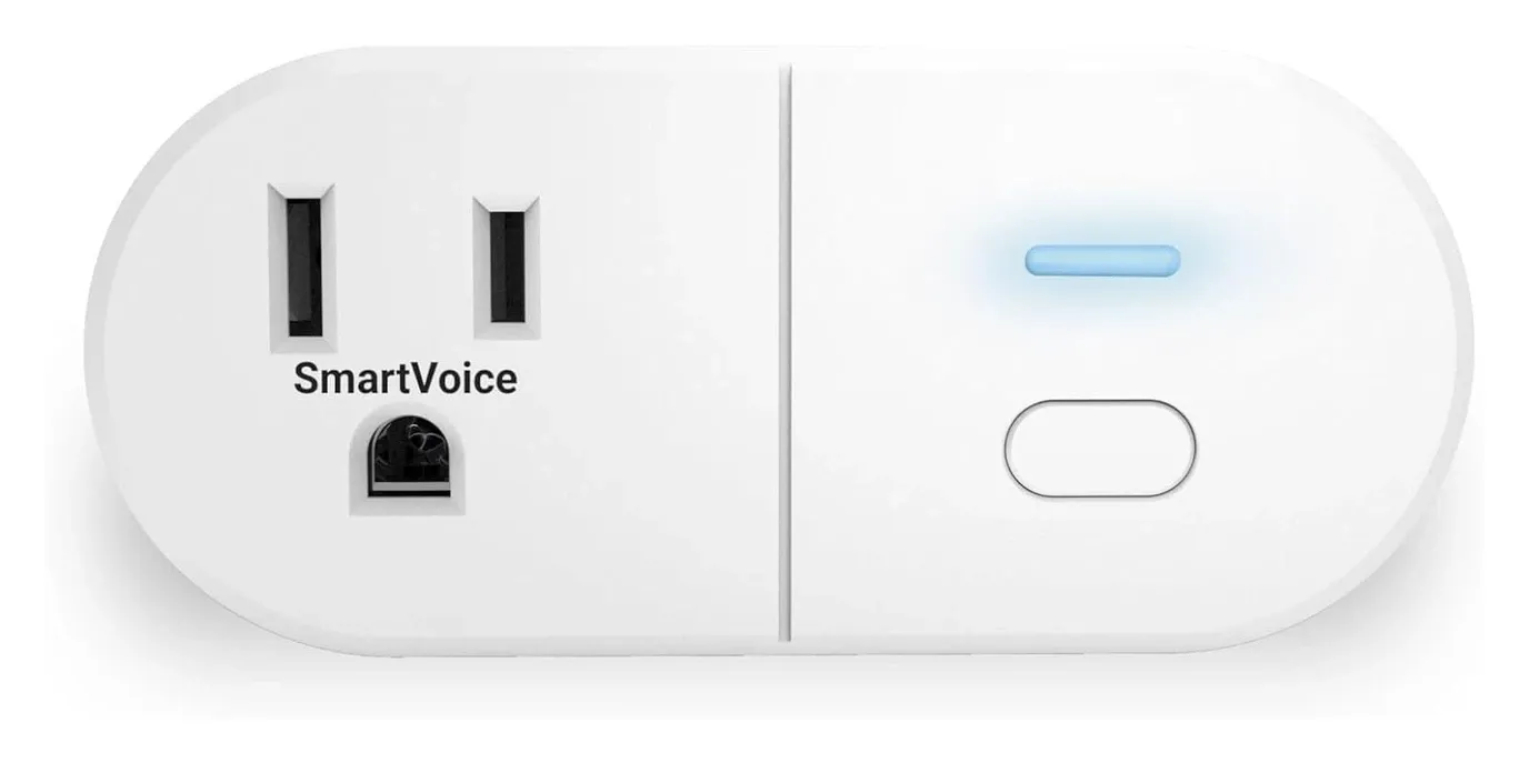 Emerson SmartVoice ES513 smart plug hero shot showing compact design