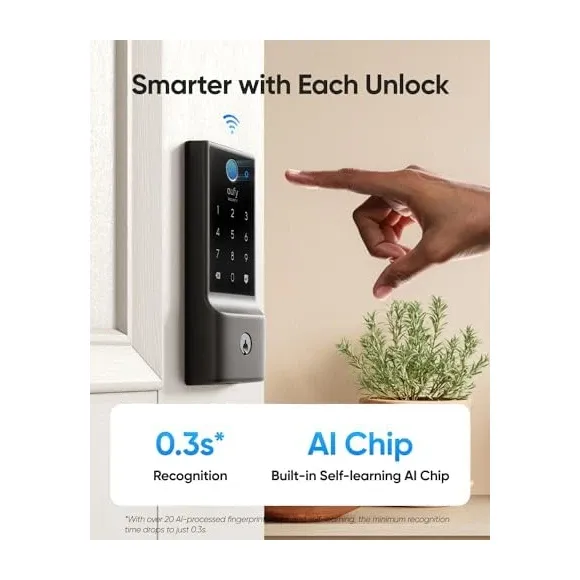 Eufy Security Smart Lock C220 fingerprint scanner and illuminated keypad