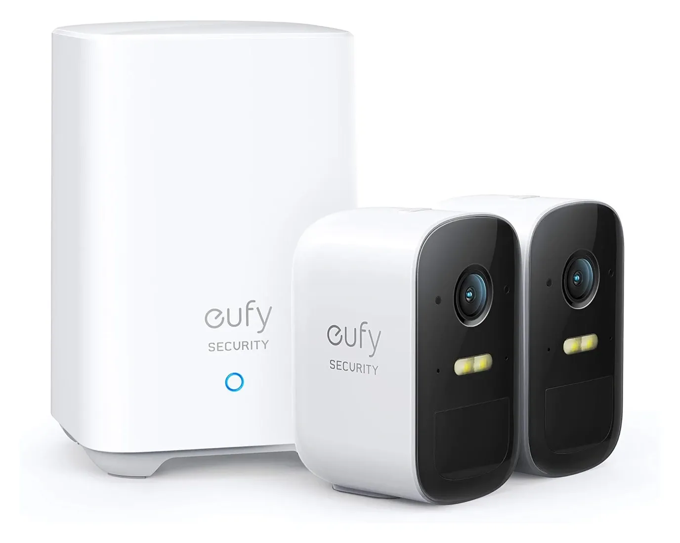 Eufy Cam 2C Pro featured white background showing compact camera design