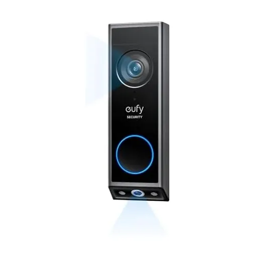 Eufy Security Video Doorbell E340 with dual cameras for head-to-toe view