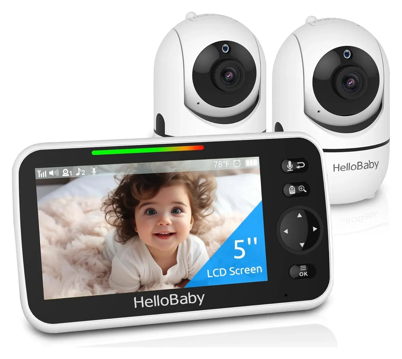 Eufy SpaceView Baby Monitor display screen showing interface
