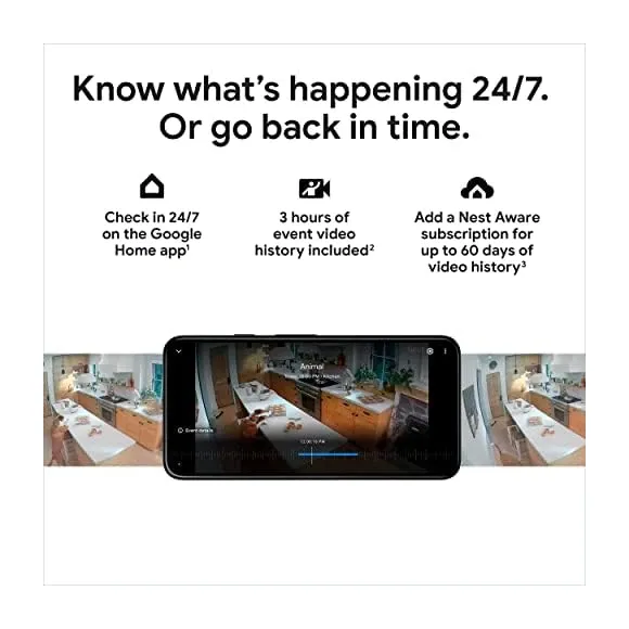 Google Nest Cam Battery back panel with ports