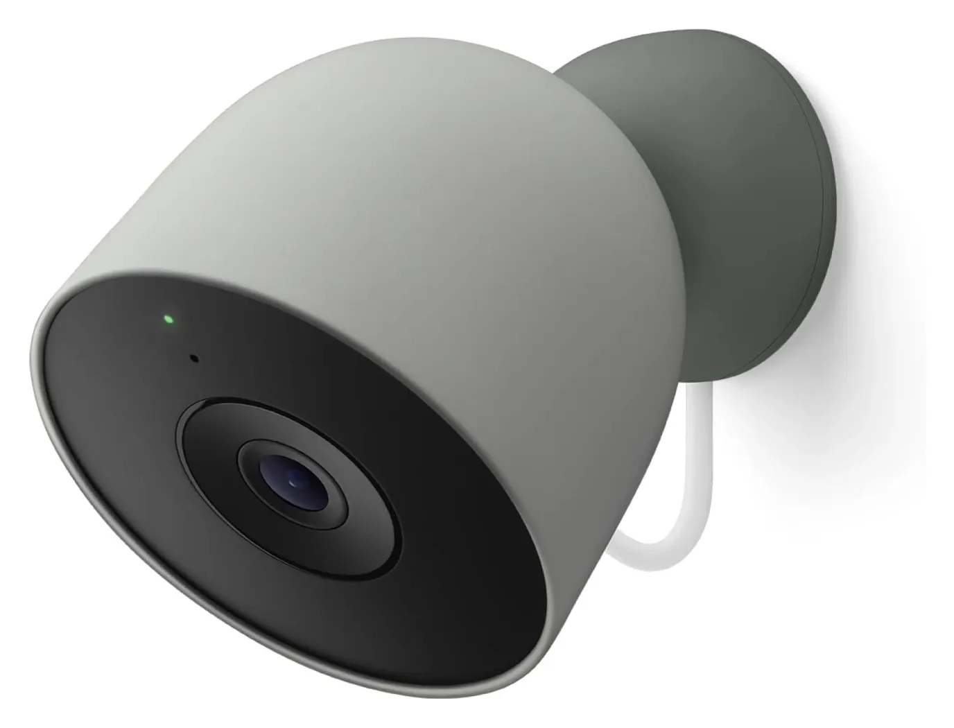 Google Nest Cam Outdoor app interface showing live video feed and controls
