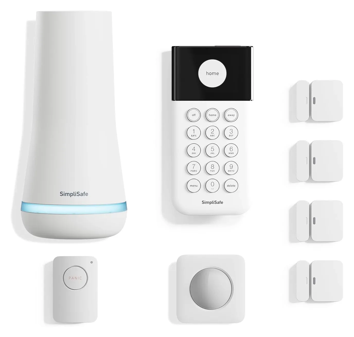 Google Nest Secure Alarm System close-up detail showing guard interface and sensors