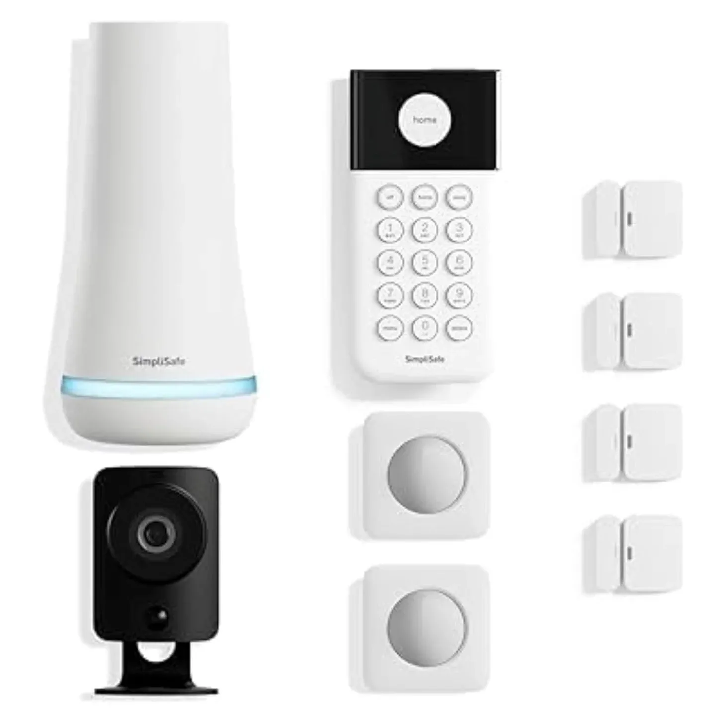 Google Nest Secure Alarm System complete package contents showing all included items