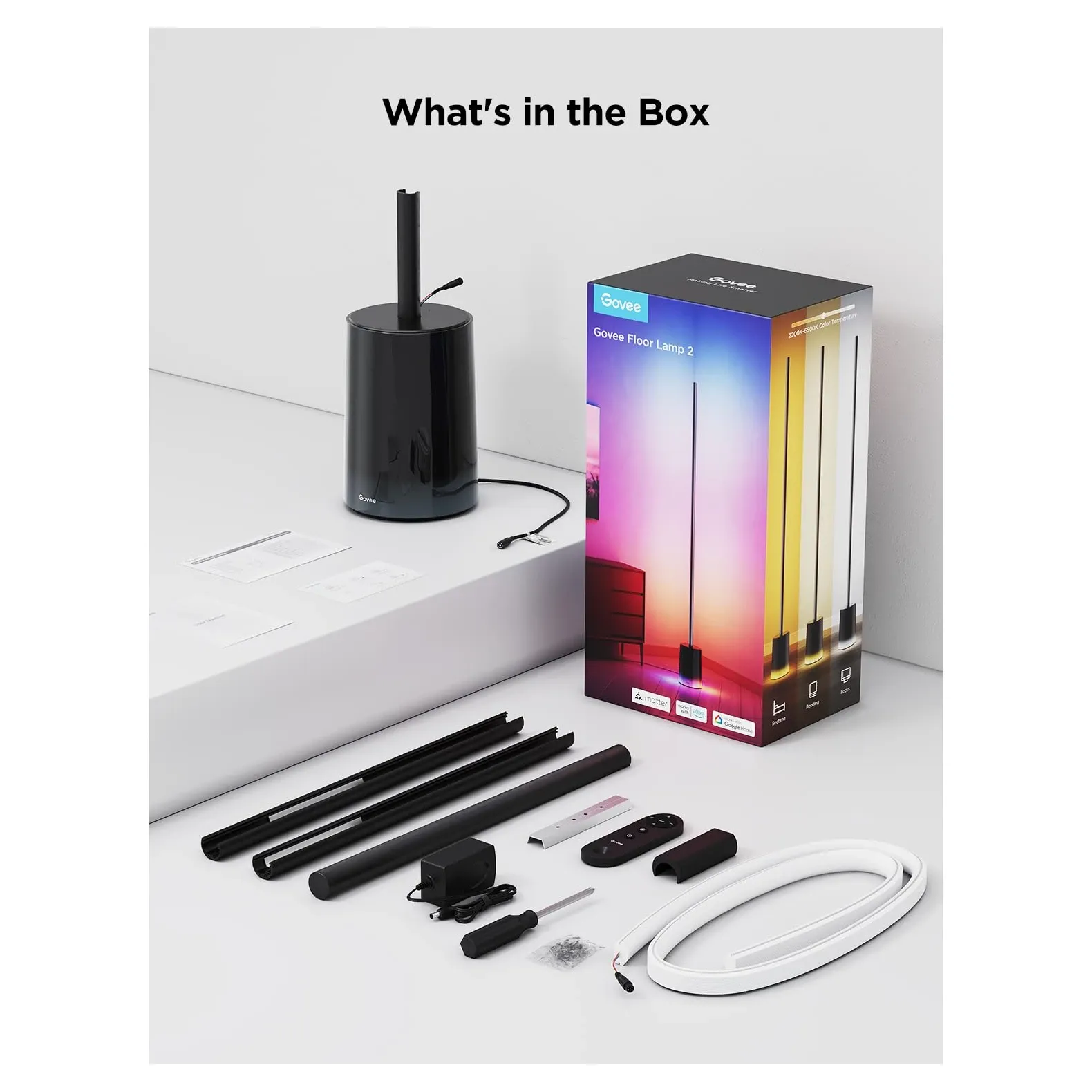 Govee Floor Lamp 2 Installation Guide and Assembly