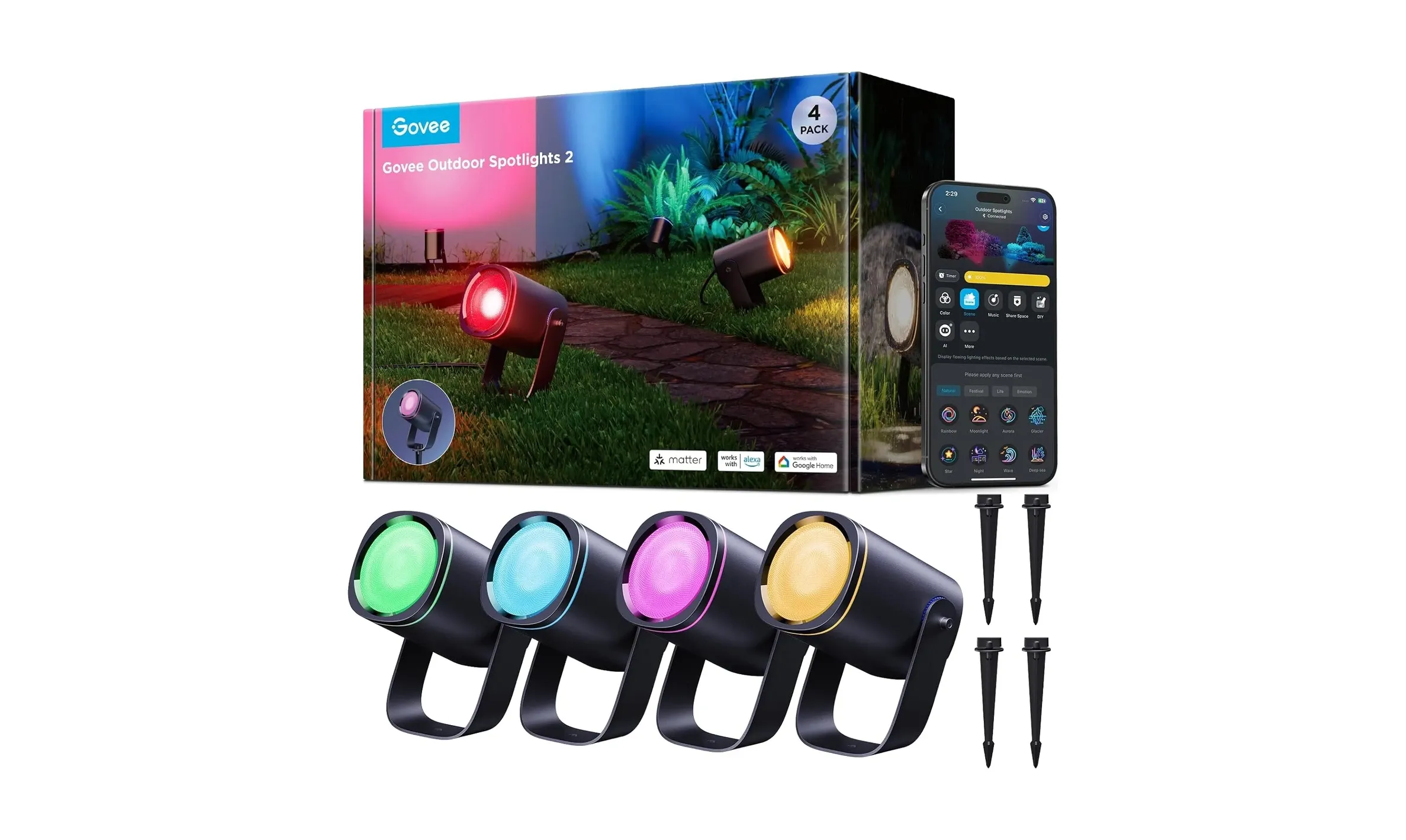 Govee Outdoor Triad Flood Light - Illuminate Space