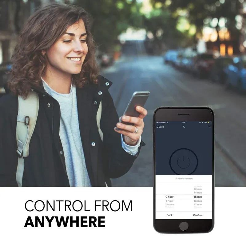HBN Smart Plug voice control with Alexa and Google Assistant
