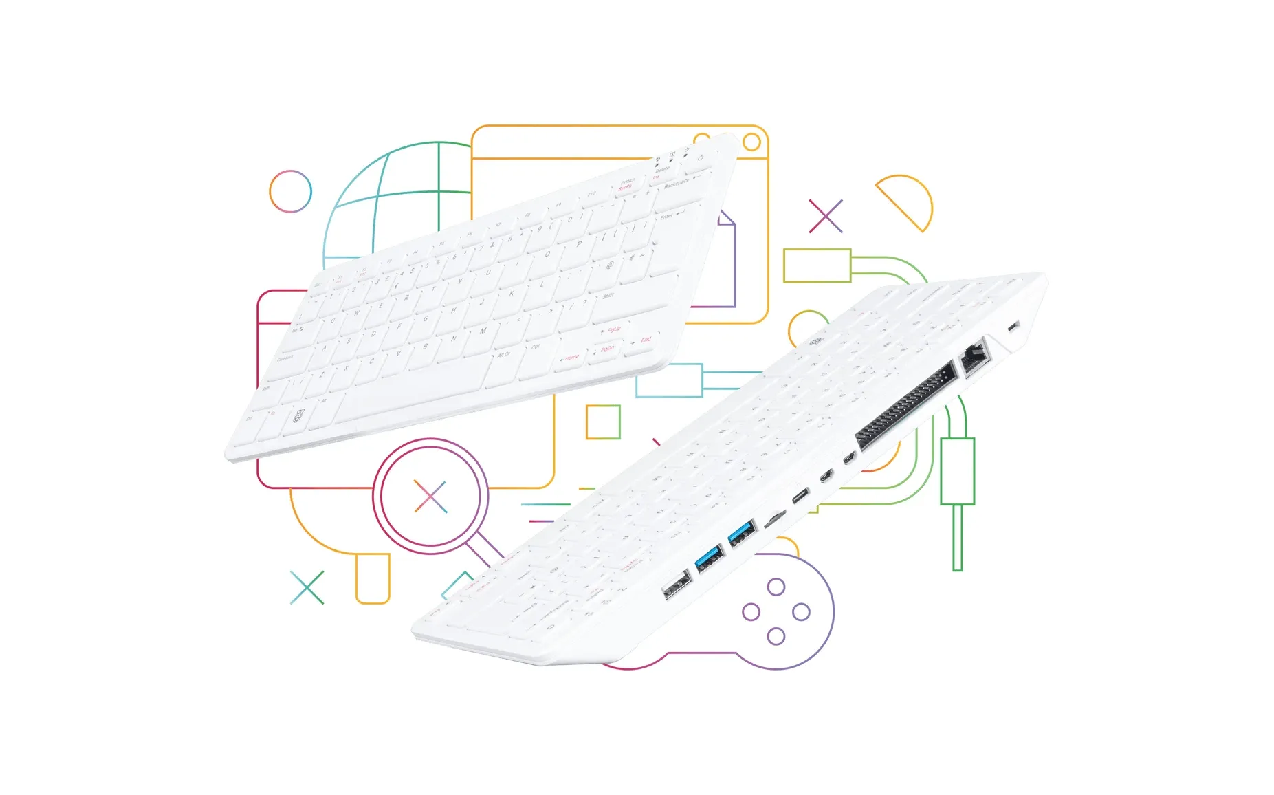 Raspberry Pi 500 Keyboard Computer Smart Home Setup