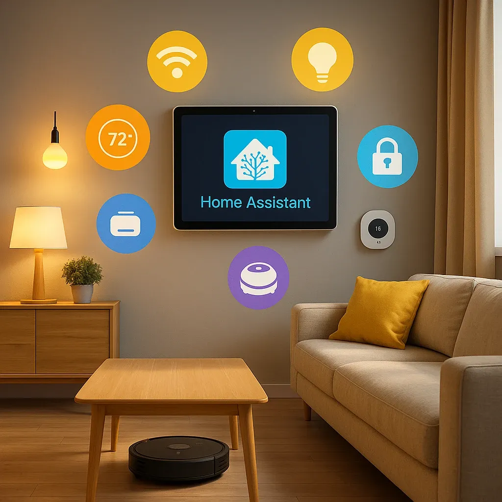 Home Assistant 2025 interface illustrating AI task integration