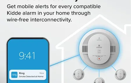 Kidde Battery Smart Smoke Alarm - Voice alerts to phone