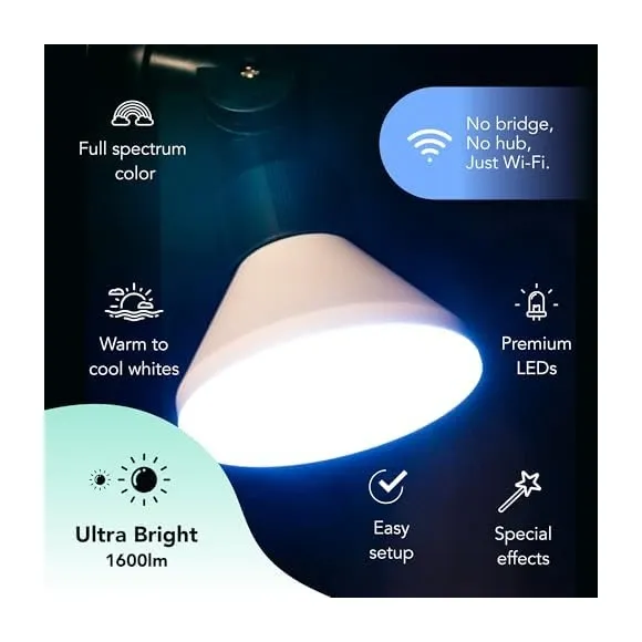 LIFX Outdoor PAR38 bulb close-up showing E26 base and housing