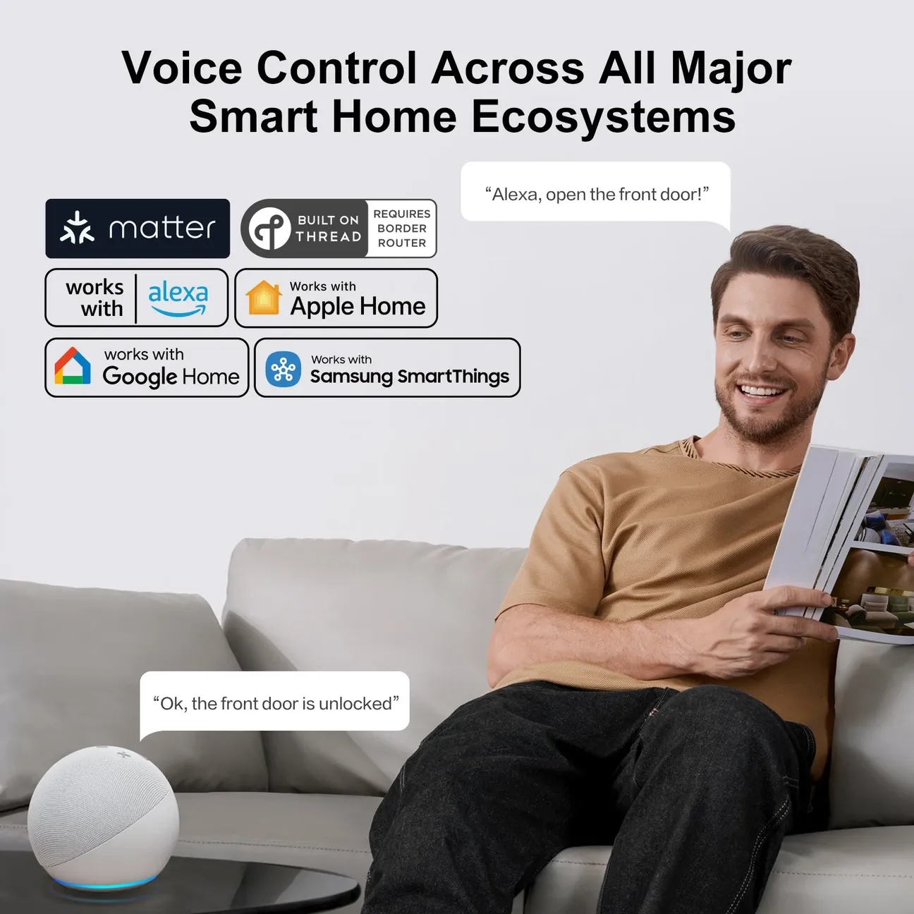 Lockin app showing 2K camera live feed and remote lock control on smartphone