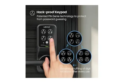 Lockly Affirm Smart Latch - Secure Fingerprint Entry Lock