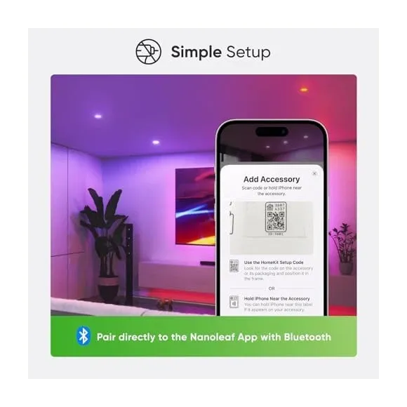 Nanoleaf GU10 smart bulb installation in ceiling fixture