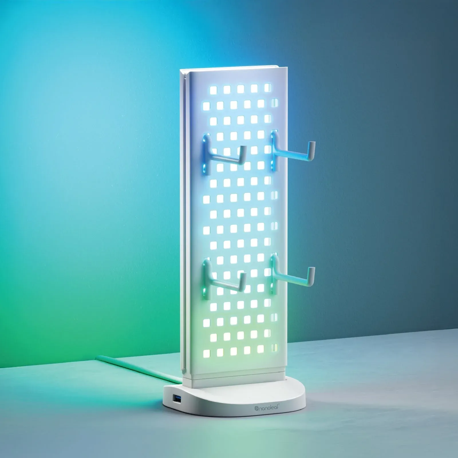 Nanoleaf Pegboard Desk Dock Main View