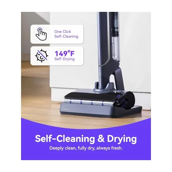 Narwal S20 Pro dual-edge brush design for wall and furniture edge cleaning