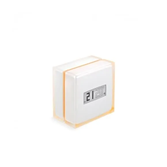 Netatmo Thermostat Original side angle view showing compact design and display