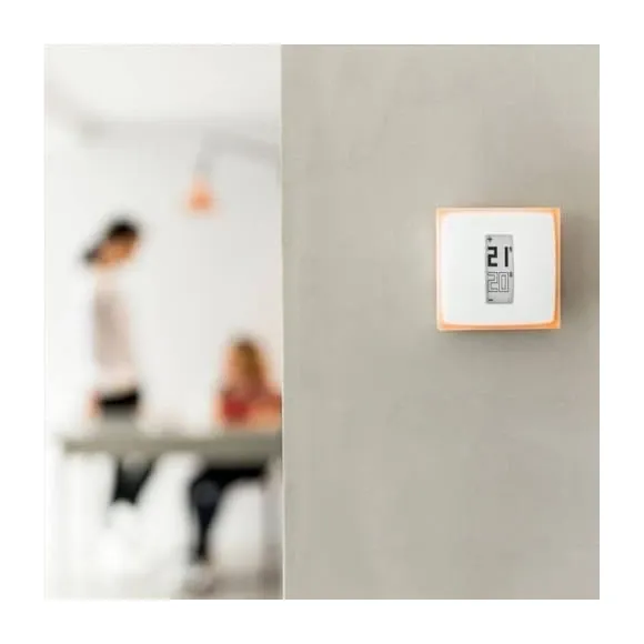 Netatmo Thermostat Original detailed view showing touch controls and modern design