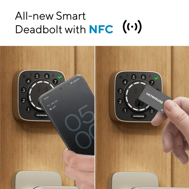 Ultraloq Bolt Mission UWB with NFC tap-to-open keyless entry