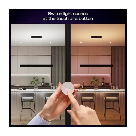 Philips Hue Smart Button Mounted on Wall