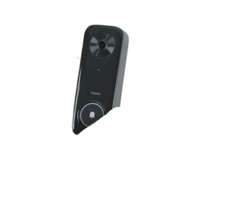 Aqara G400 wired doorbell camera on white background