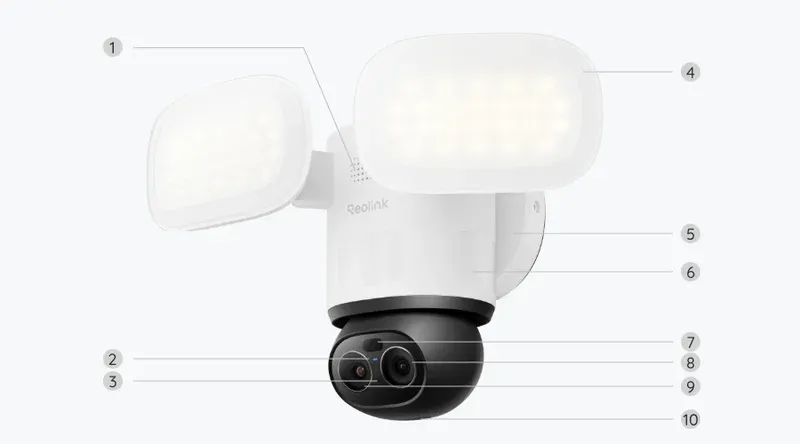 Reolink TrackFlex Floodlight WiFi - Motion Tracking