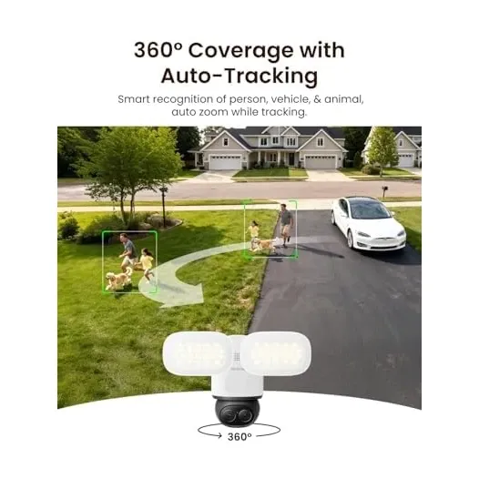 Reolink TrackFlex powerful floodlight illumination