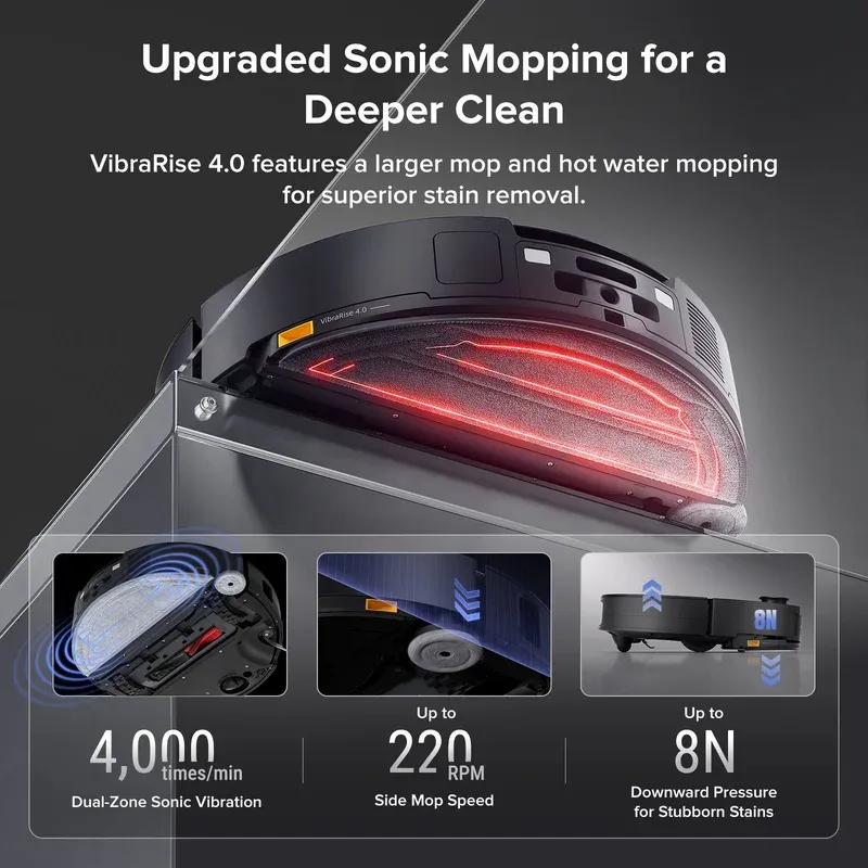 Roborock Saros 10 VibraRise 4.0 mopping system