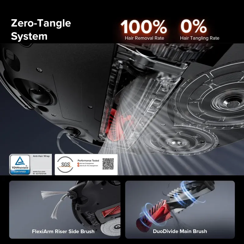 Roborock Saros 10R mop system with hot water washing