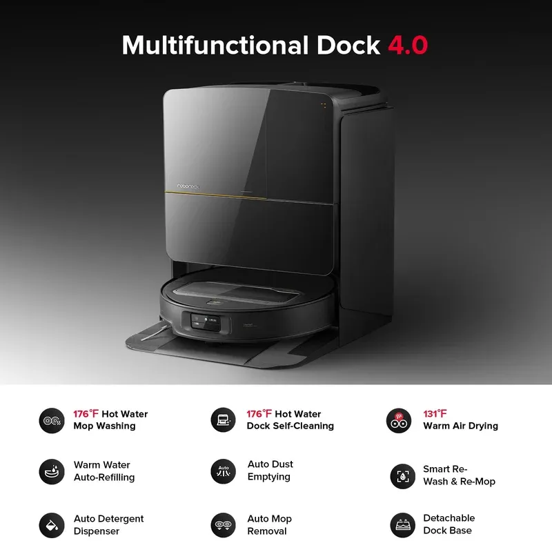 Roborock Saros Z70 navigating around obstacles in a room